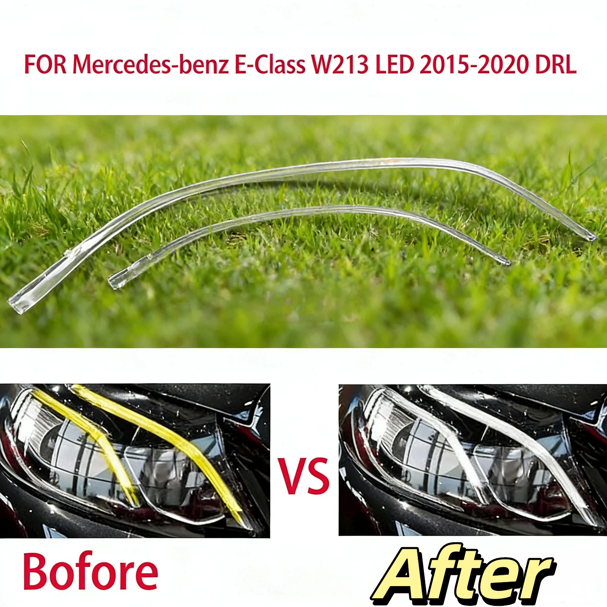 

Angel Eye Car Headlight DRL Light Guide Plate Light Daytime Running Light Guide FOR Mercedes-benz E-Class W213 LED 2015-2020