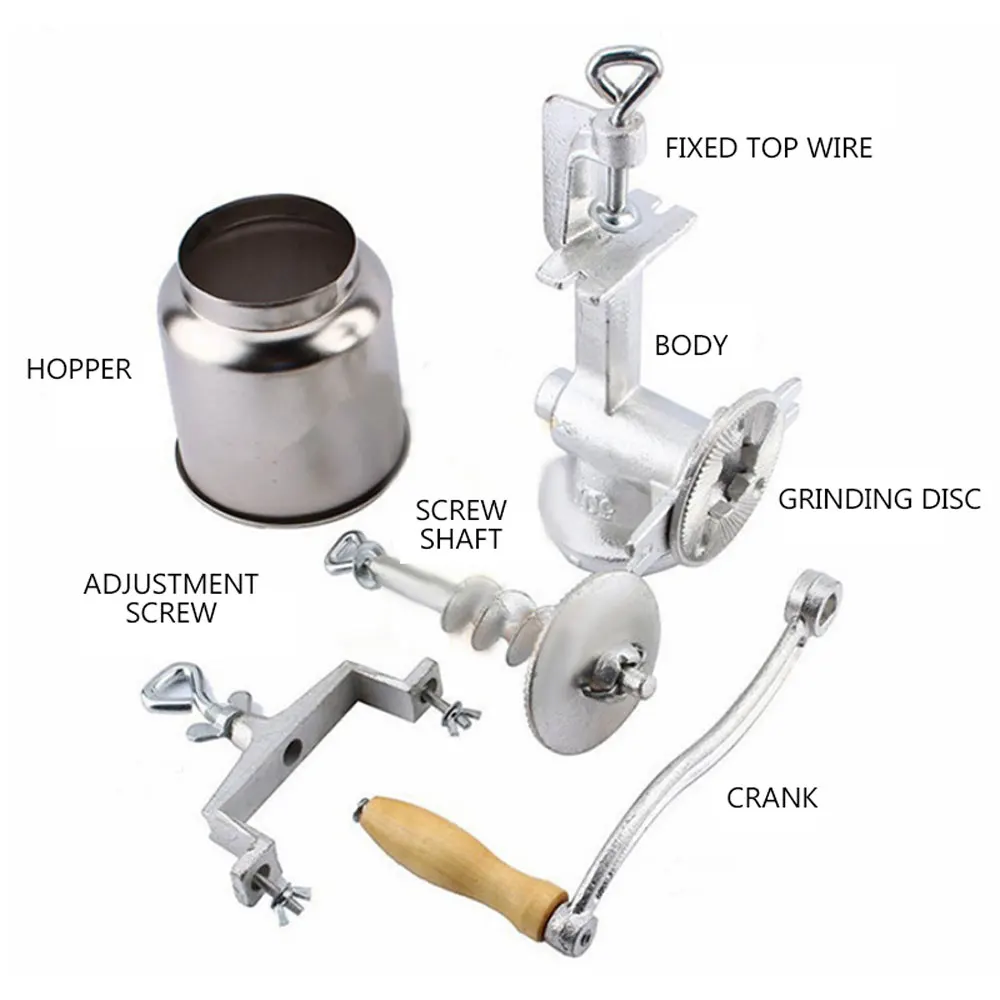 دليل الشعير مطحنة الشعير الحبوب طاحونة القمح التوابل روشر مطحنة آلة الحبوب الفلفل الثوم مولت مطحنة أداة القهوة القمح طاحونة