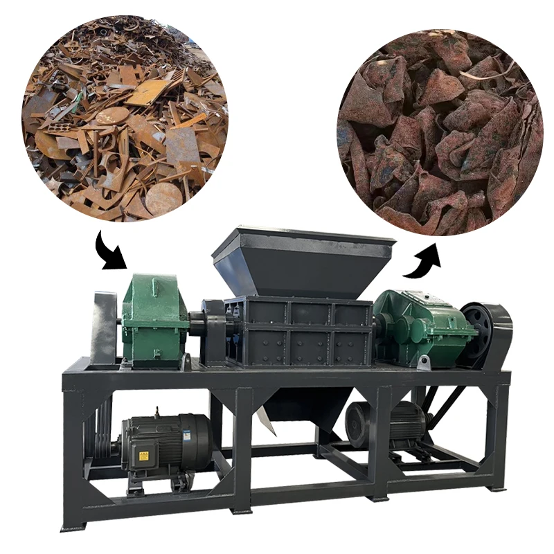 Factory Direct Sale Scrap Metal Pipe Copper Aluminum Iron Block Metal Shredding Machine