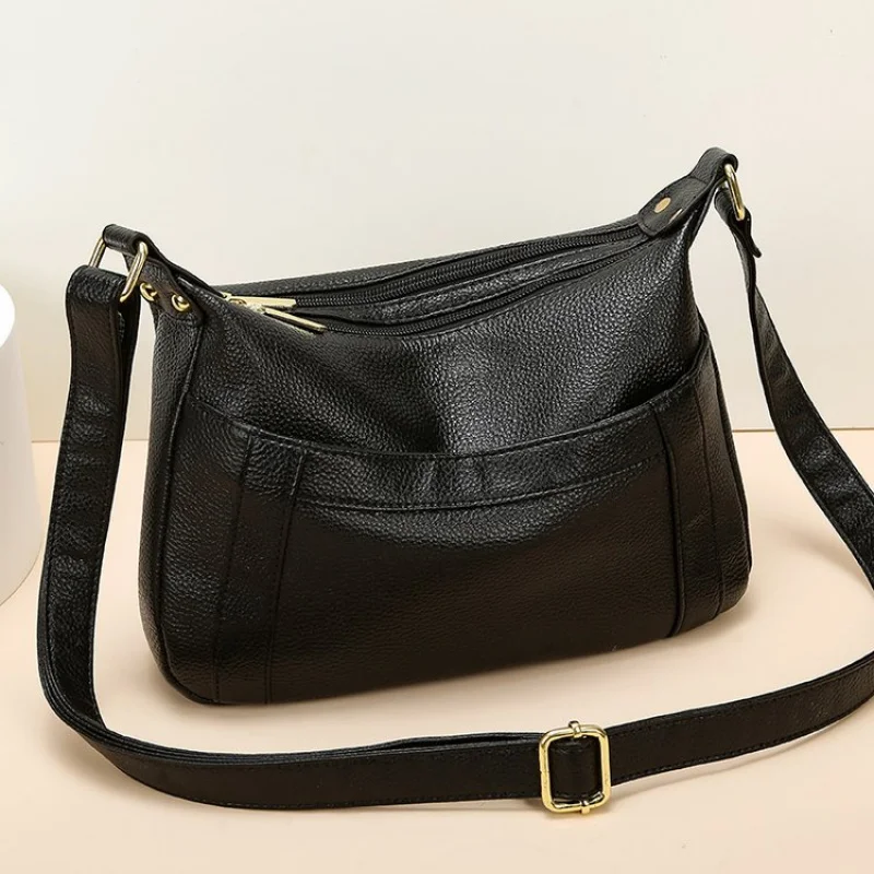 

Модная модная кожаная сумка для женщин, однотонная сумка через плечо, минималистичный клатч в лучшем стиле