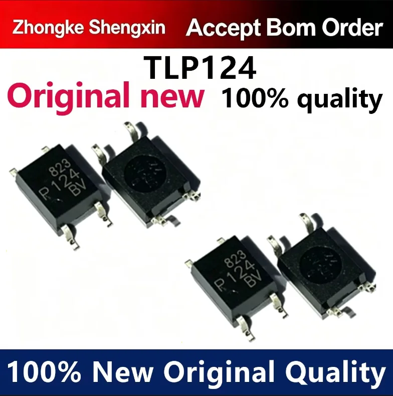 （5pcs-100pcs）Newly imported original TLP124 (BV-TPL. F) P124BV patch SOP-4 optocoupler isolation device