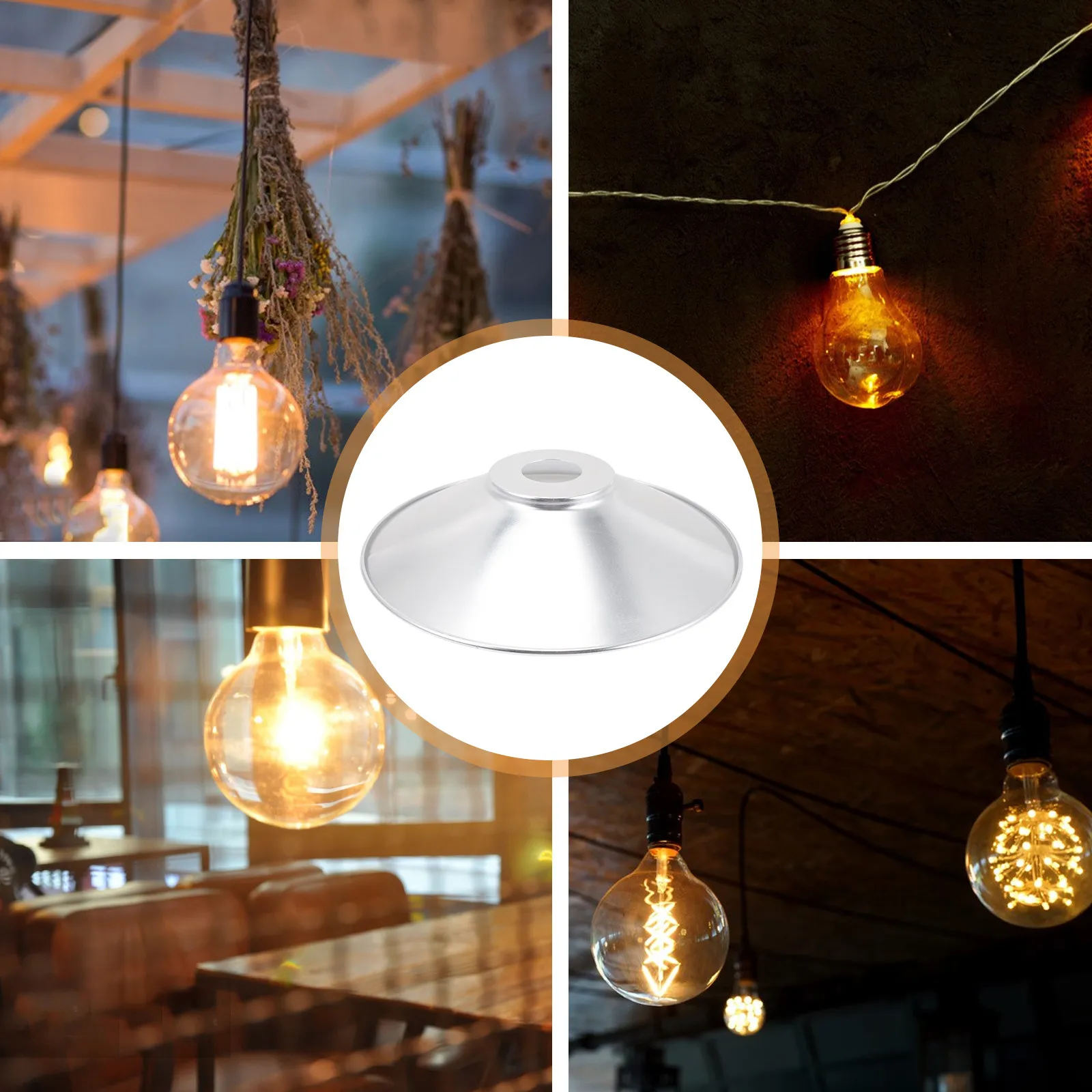 

Водонепроницаемый промышленный алюминиевый плафон в стиле ретро-шик, декоративный подвесной светильник, металлический плафон для потолочного светильника