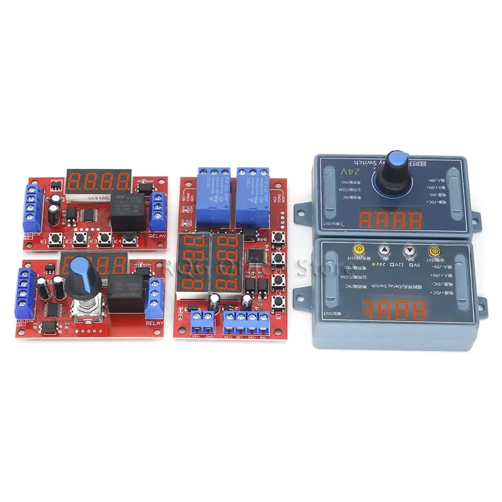 DC 5V 12V 24V 10A Adjustable Time Delay Relay Module LED Digital Timming Relay Timer Delay Trigger Switch Timer Control Switch