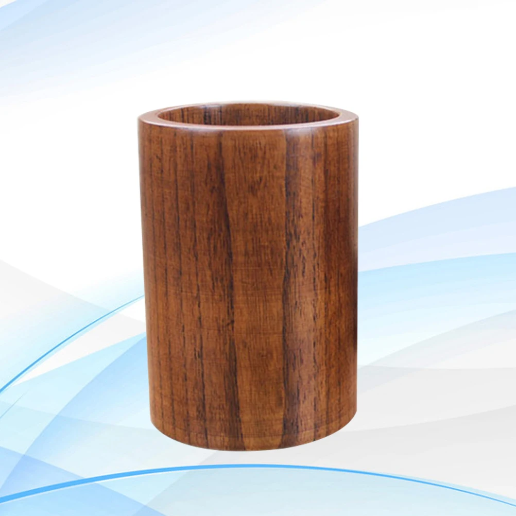 

Wooden Utensil Holder Round Natural Wood Kitchen Organizer Chopsticks Organizer Kitchen Tool Holder Utensils Crock