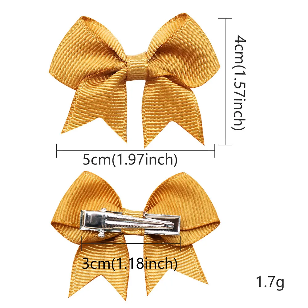 20PCS Cute Pet Dog Hair Clips Puppy Solid Color Bow Hairpin Pet Cat Dog Hairpin Boutique Pet Bow Hair Accessories Multicolor