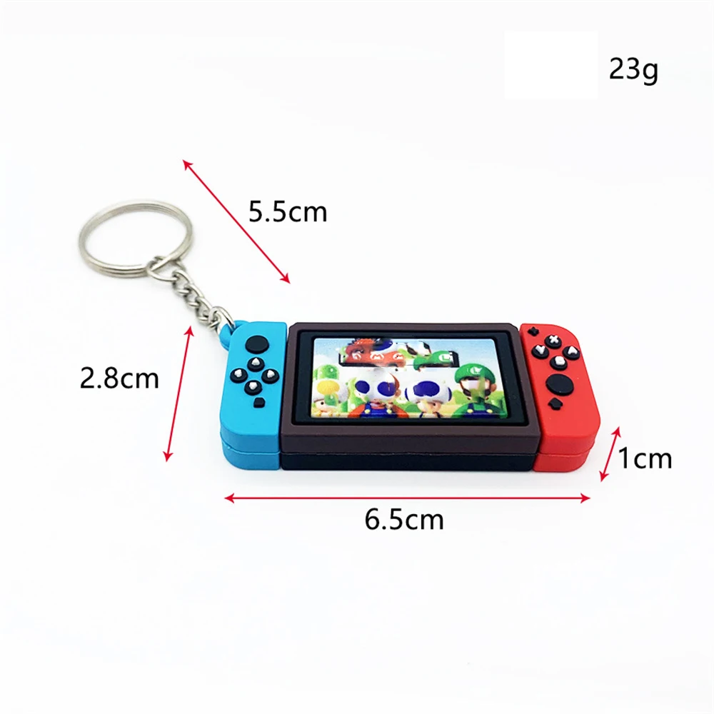 For Switch Keychains Keyring Charm Bag Pendant for NS Game Key Chains Toys Accessory Birthday Gifts