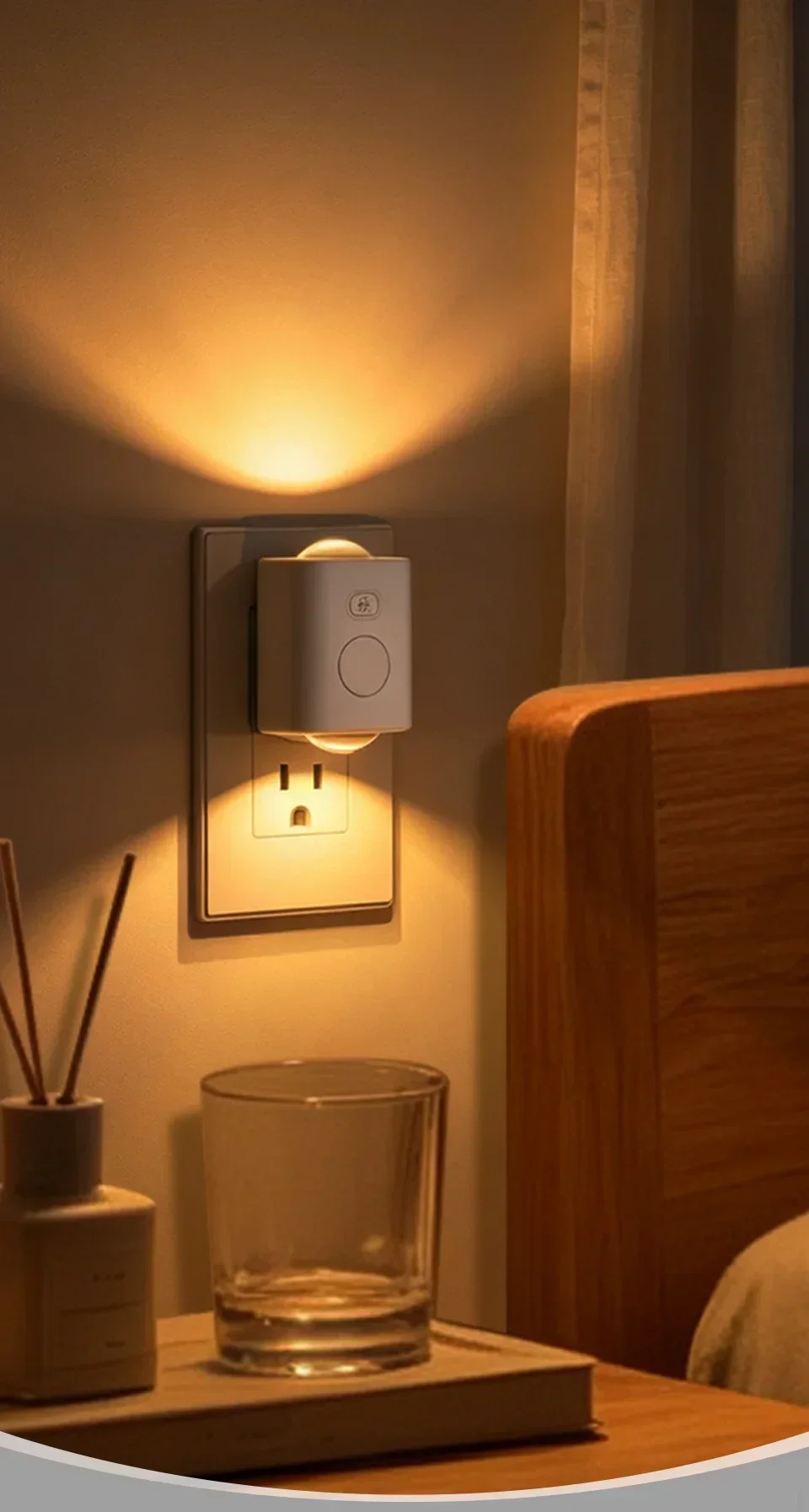 1/2pcs EU Plug Motion Sensor Night Light Plug Into Wall RGB Color Changing Dimmable Auto on Off for Kids Bedroom Hallway 220V