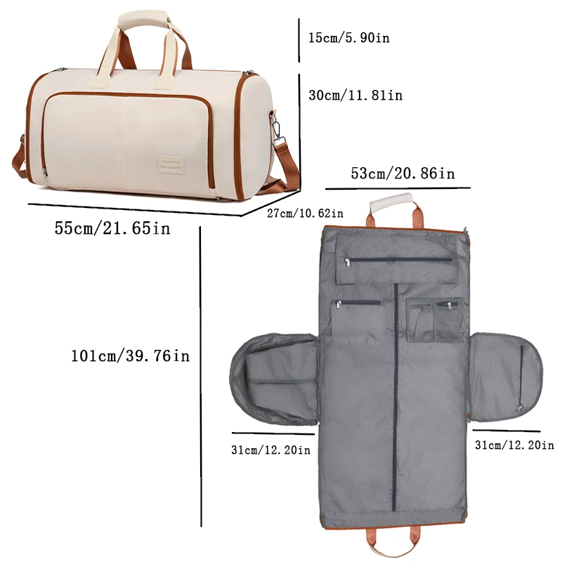 Sac de voyage de grande capacité pour hommes, sac à main d'affaires avec fermeture à glissière, rangement de Fitness, sac en tissu Nylon, nouvelle mode
