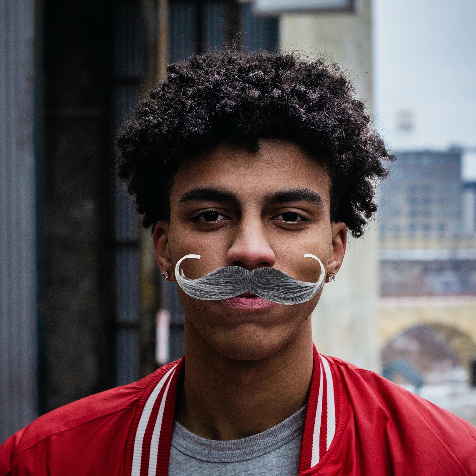 2pcs Beard Realistic For Adult Realistic Mustache Lifelike Mustache for Halloween Cosplay Party Adult MasqueradeSimulation