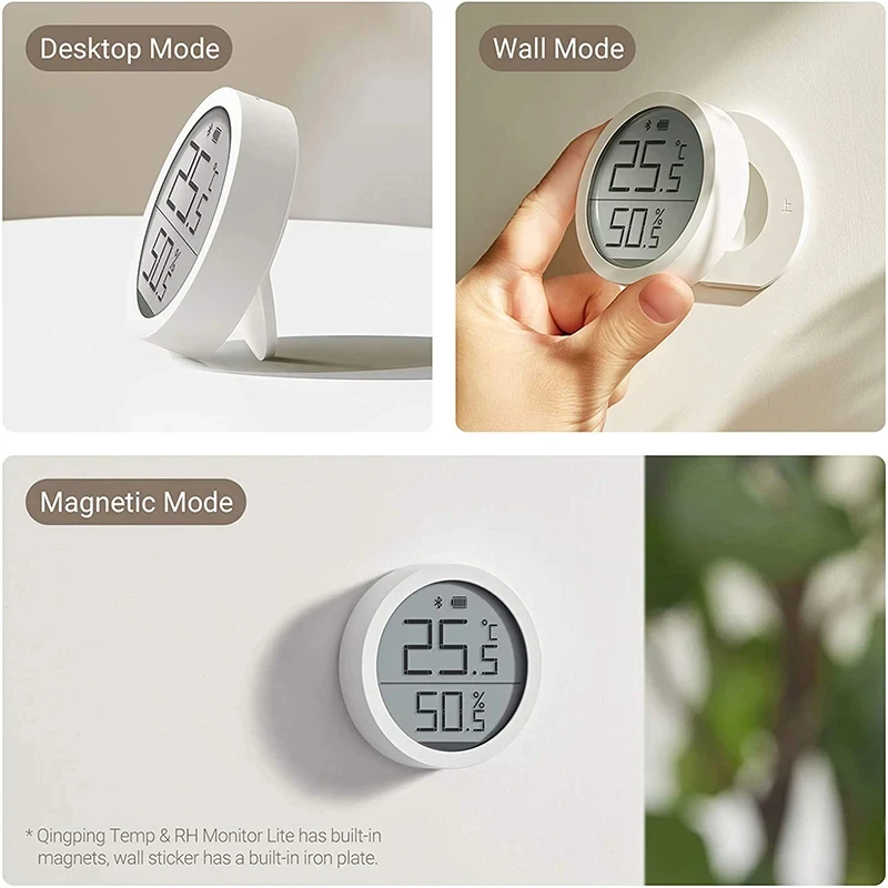 Qingping T Lite M Versie Temperatuur En Vochtigheid Sensor Intelligente Luchtdruk Omgeving Monitor Smart Home Voor App Mihome