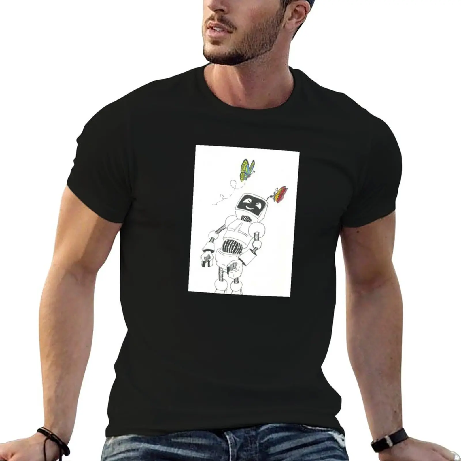 

Robot 1.1 T-Shirt graphic shirts vintage clothes cotton t shirt men