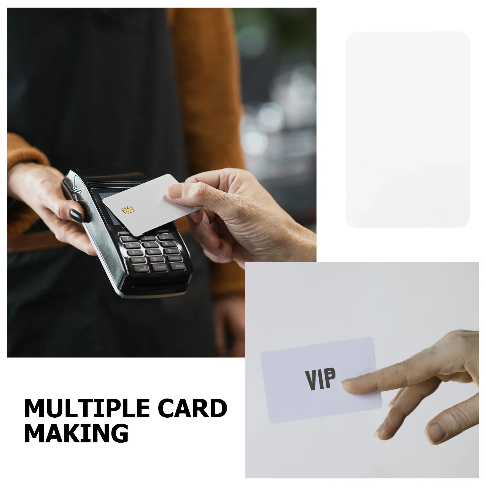 10Pcs Aluminum Metal Business Card Blanks Double-Sided Sublimation Heat Transfer Cards Blank Business Cards for Sublimation