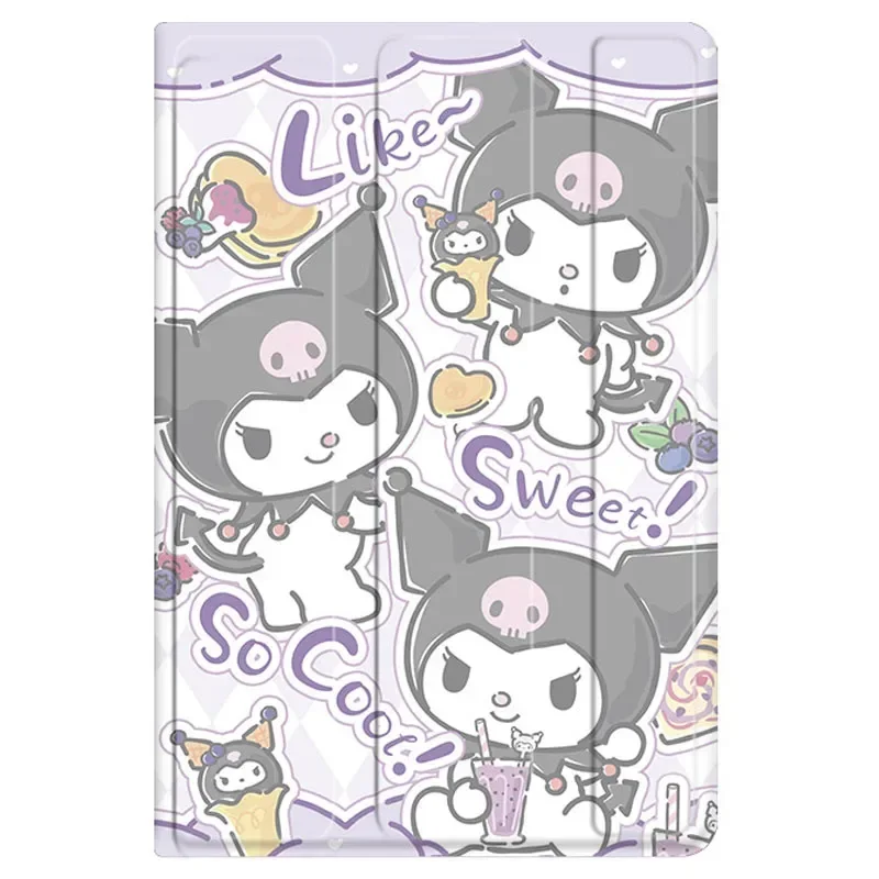 Sanrio Kuromi IPad Case For iPad Air 5 Case 2022 Air 4 2020 10.2 9th 8th Case for iPad Pro 11 12.9 Cute Anime Silicone Cover