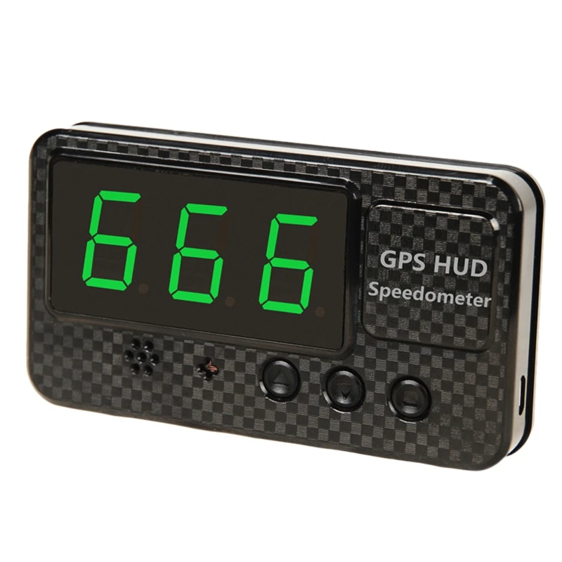 Universal GPS Head Up Display Speedometer Odometer Digital Speed Display MPH over Speed Alarm Clock for Vehicles C60S