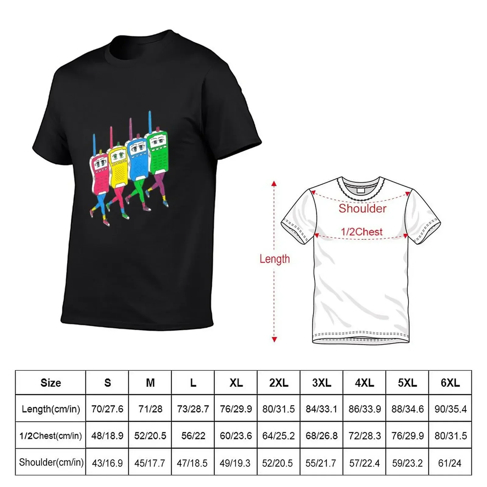 Walkie Talkie Group T-Shirt designer shirts anime t shirts tops for a boy mens vintage t shirts