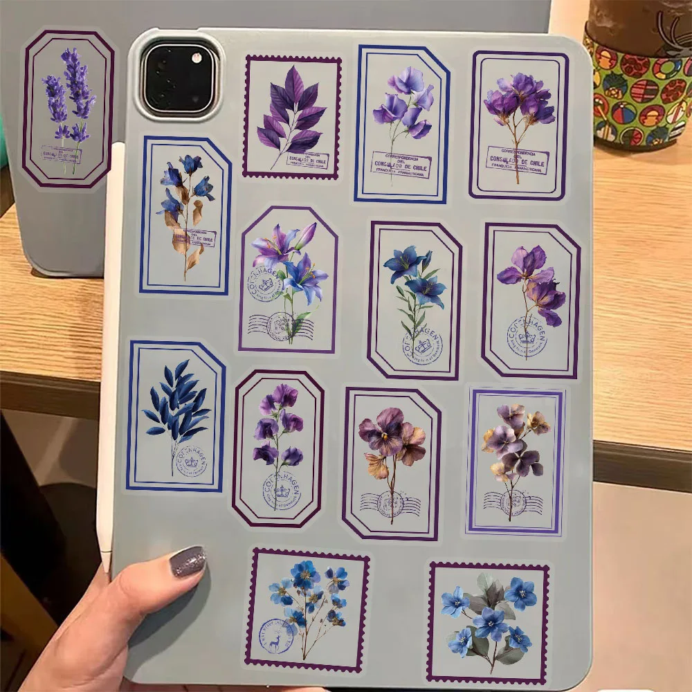 50 قطعة من ملصقات الشفق على شكل زهرة كرتونية، ملصقات إبداعية يمكنك صنعها بنفسك، تعليمات، علامات تزيين الكمبيوتر اللوحي، ملصقات لعبة الحيوانات الأليفة