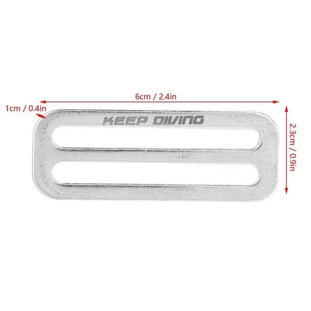 Weight Belt Rretainer Keeper Clip Buckle Scuba Diving Ring Slide Buckle Tri-Glides Wire-Formed Roller Pin Buckles Strap Slider