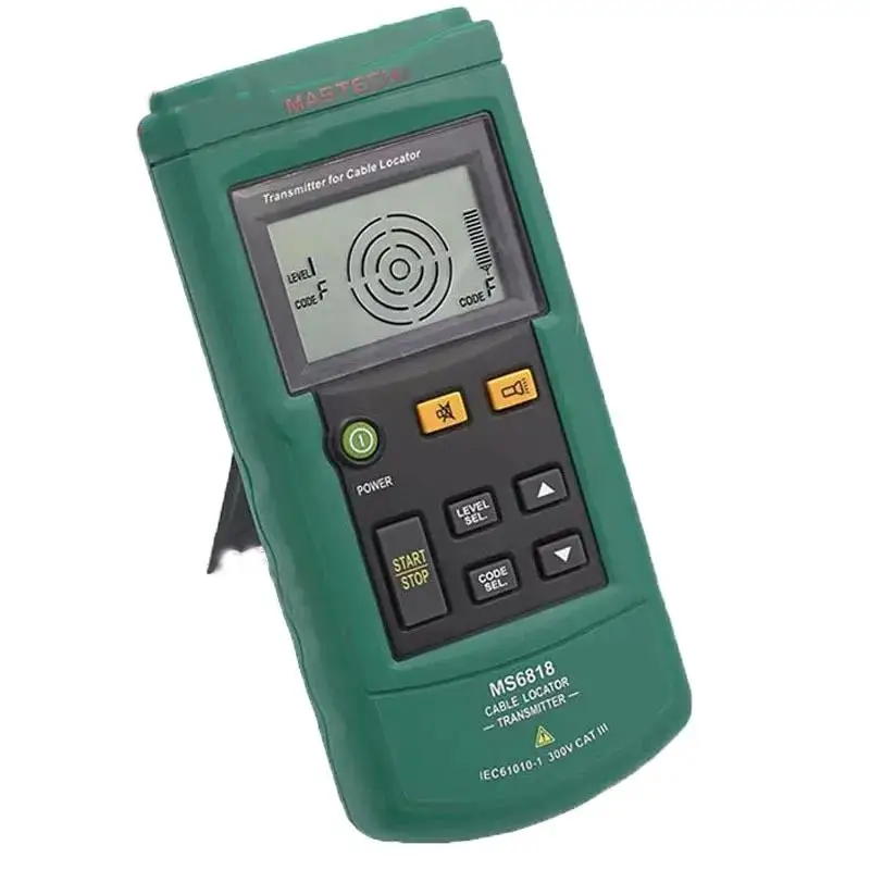 Mastech MS6818 Portable Professional Wire Cable Tracker Metal Pipe Locator Detector Tester Line Tracker Voltage12~400V