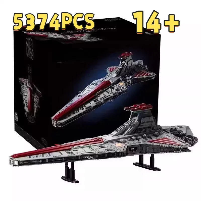 

Stock NEW Biggest Venator Class Republic Attacks Cruiser Building Set Blocks Bricks Toys for Kids Birthday Gifts Decorate