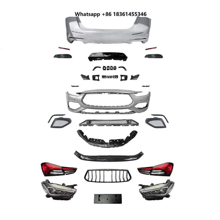 

For Ghibli 2020 Hot Selling Front Bumper Rear Bumper Headlamp Taillamp Body Kits