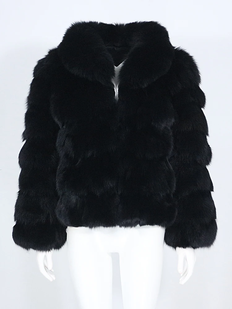 MENINA BONITA 2022เสื้อแจ็คเก็ตสตรีฤดูหนาวจริง Fox ขนสัตว์ธรรมชาติ Fox Fur Collar Outerwear หนาเสื้อแฟชั่น Streetwear