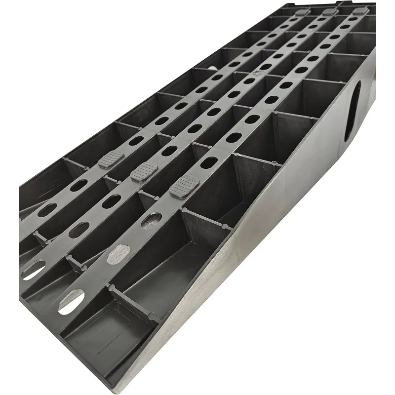 50515 6" Lift Car Ramp 6,500 Lbs Capacity Per Pair 3,250 Lbs Per Ramp, 2- Pack , Black