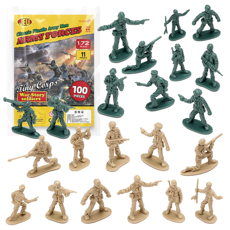 ViiKONDO 陸軍男性おもちゃの兵士 1/72 ミニプラスチックアクション