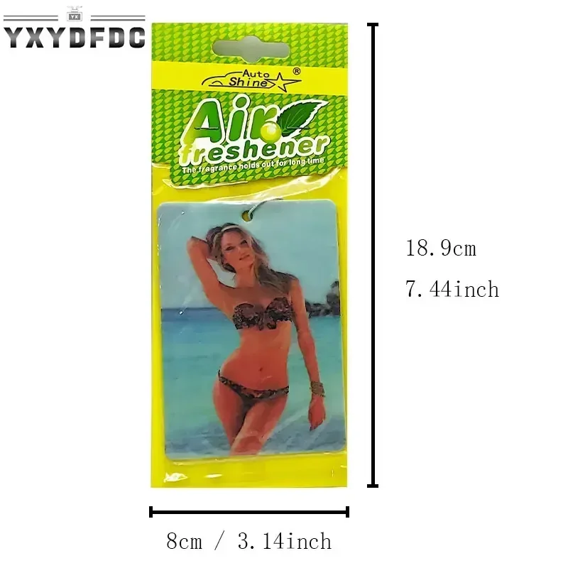 8-40pcs Ex Girlfriend Car Air Freshener Natural Aromatherapy Tea Paper Hanging Perfume Vanilla Auto Parts Interior