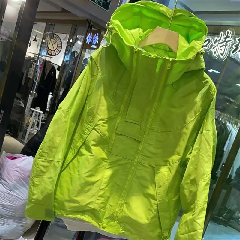 2025 New Women's Thin Coat Sun Protection Clothing Summer Zipper Long-Sleeved Hooded Casual Windbreaker Jacket Clothing