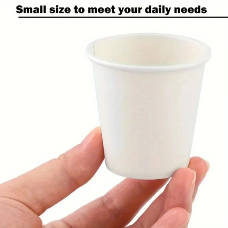 50/100PCS Disposable Small Paper Cups Tasting Cups Juice Coffee Drinking Outdoor Camping Activity Item Try Drinking Container