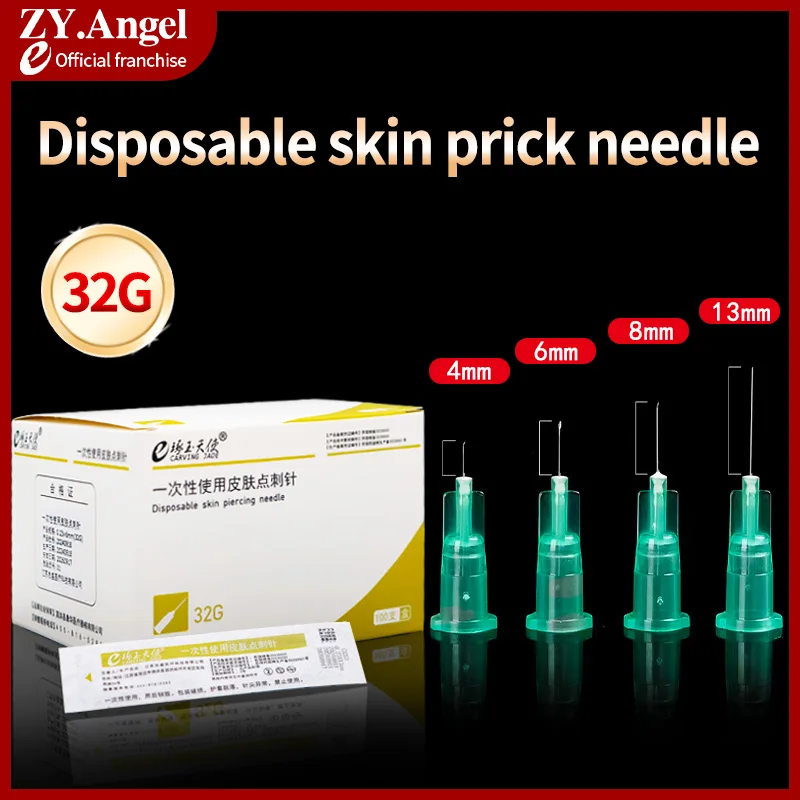 Disposable Medical Water Light Small Needle 32G * 4/13/6/8mm Cosmetic Ultra-fine Single Head Hand Needle