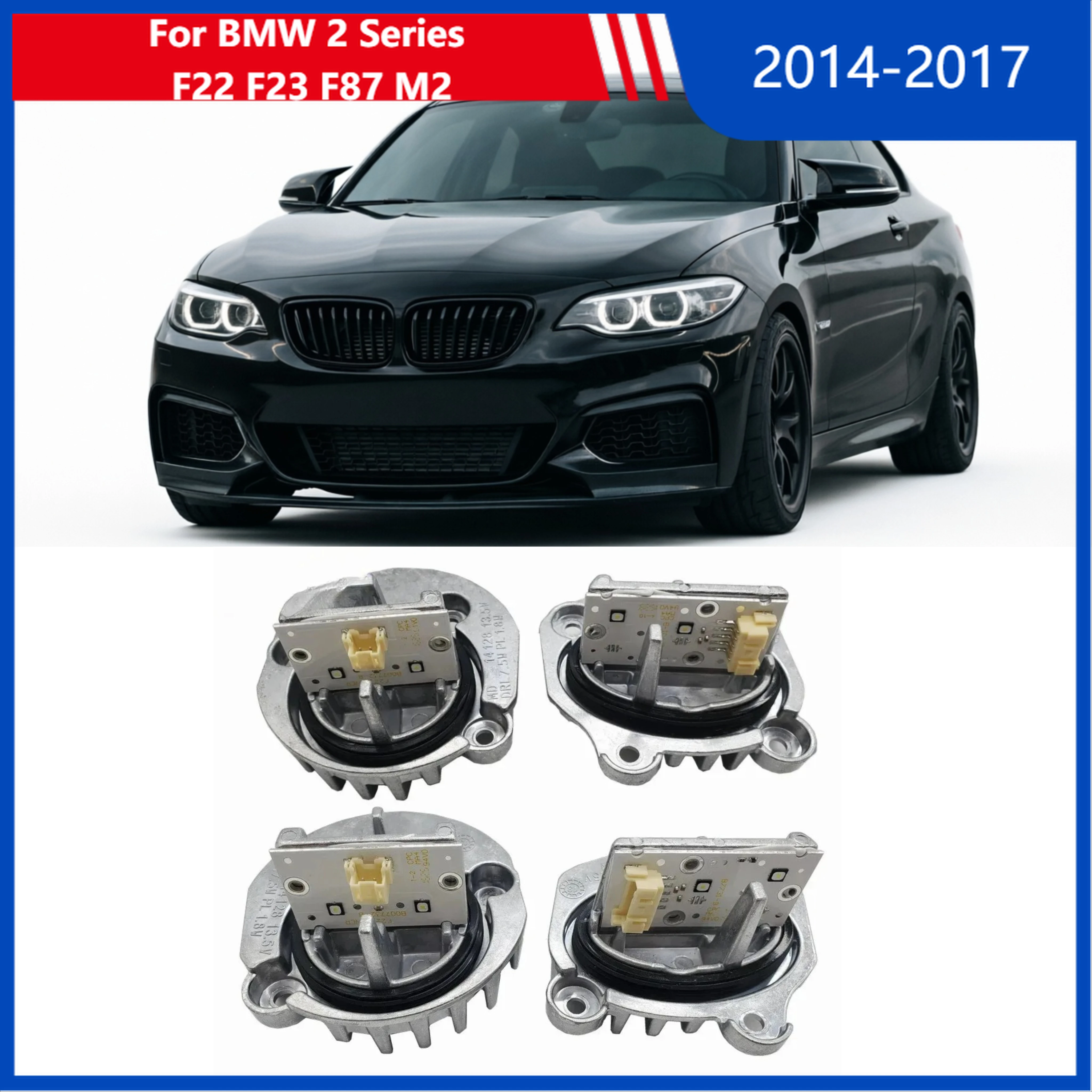 

For 2014-2017 BMW 2 Series F22 F23 F87 M2 Xenon Headlight DRL Module New White DRL LED Module 63117388923A/B 63117388924A/B