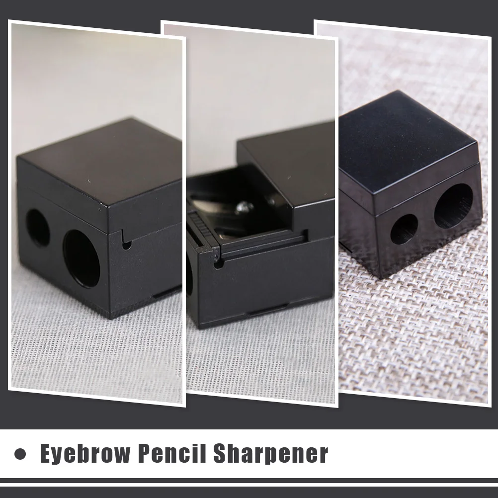6 szt. Temperówka do ołówków do brwi z podwójnym otworem, narzędzia do makijażu brwi, kredki do golenia, duże i małe średnicy, wysokiej jakości materiał