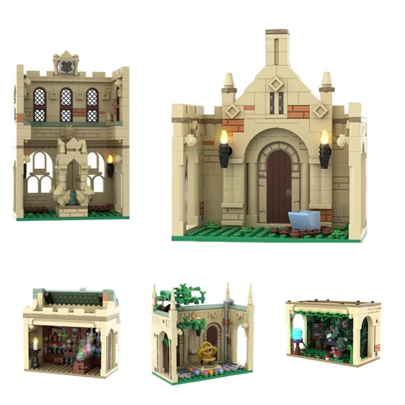 

Movie Model MOC Building Blocks Houses, Architecture Assembly Kit for Collection and Desktop Display