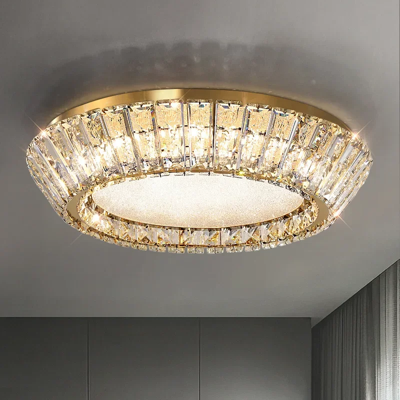 

Post-modern light luxury living room, dining room, bedroom, creative simplicity, crystal ceiling lamp lights