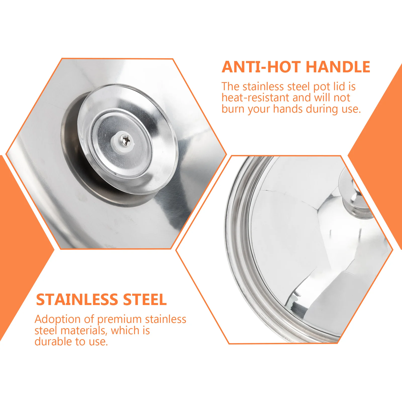 

Термостойкая крышка кастрюли из нержавеющей стали, многофункциональные кухонные принадлежности, противоожоговые кухонные принадлежности, кухонные принадлежности