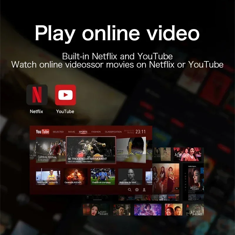 

New in stock Wireless Carplay Video Box with Netflix & YouTube Android 12 Touch Screen Control