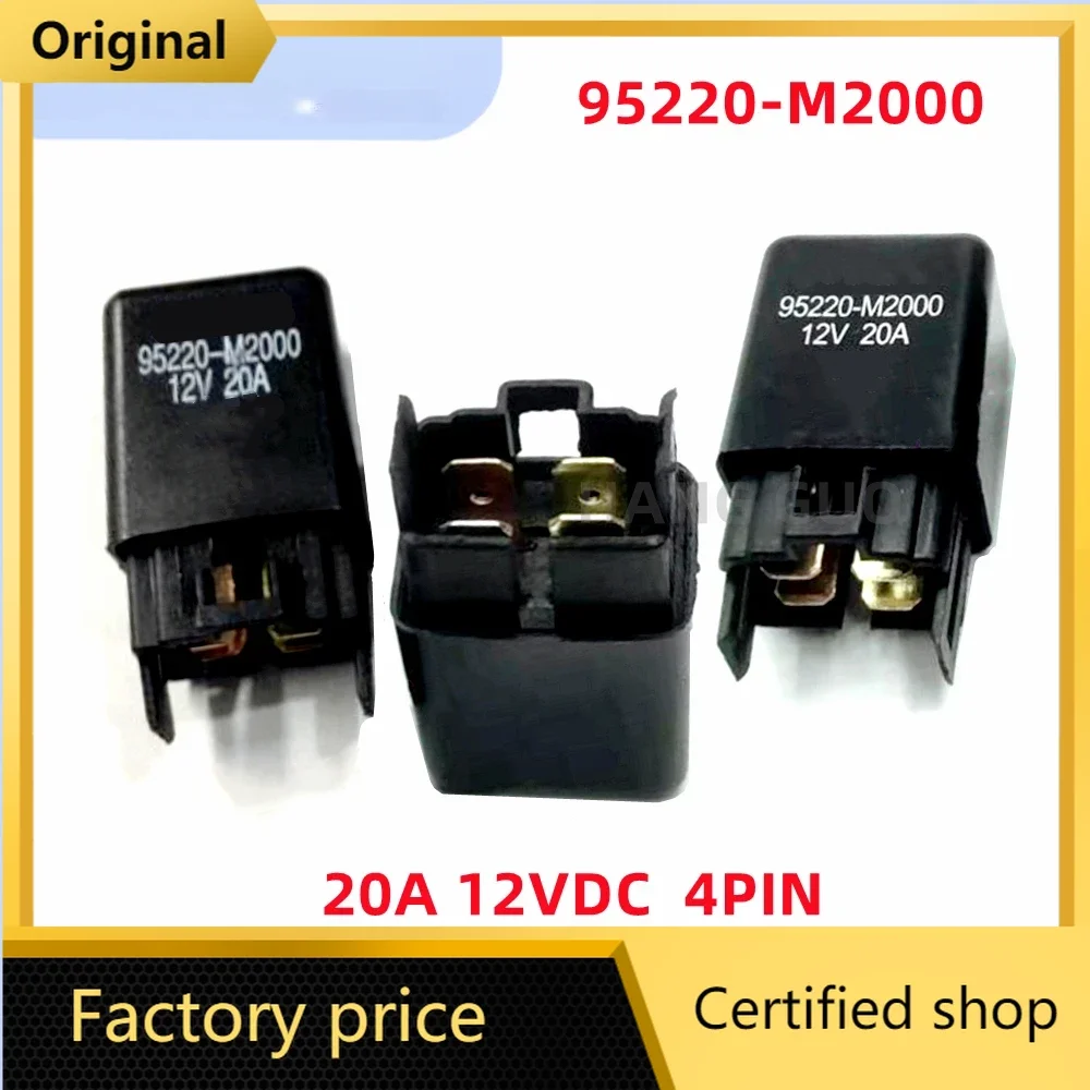 5PCS/Lot Original 95220-M2000 12V 20A 4pin automotive air conditioning relay Headlight relay Fan relay