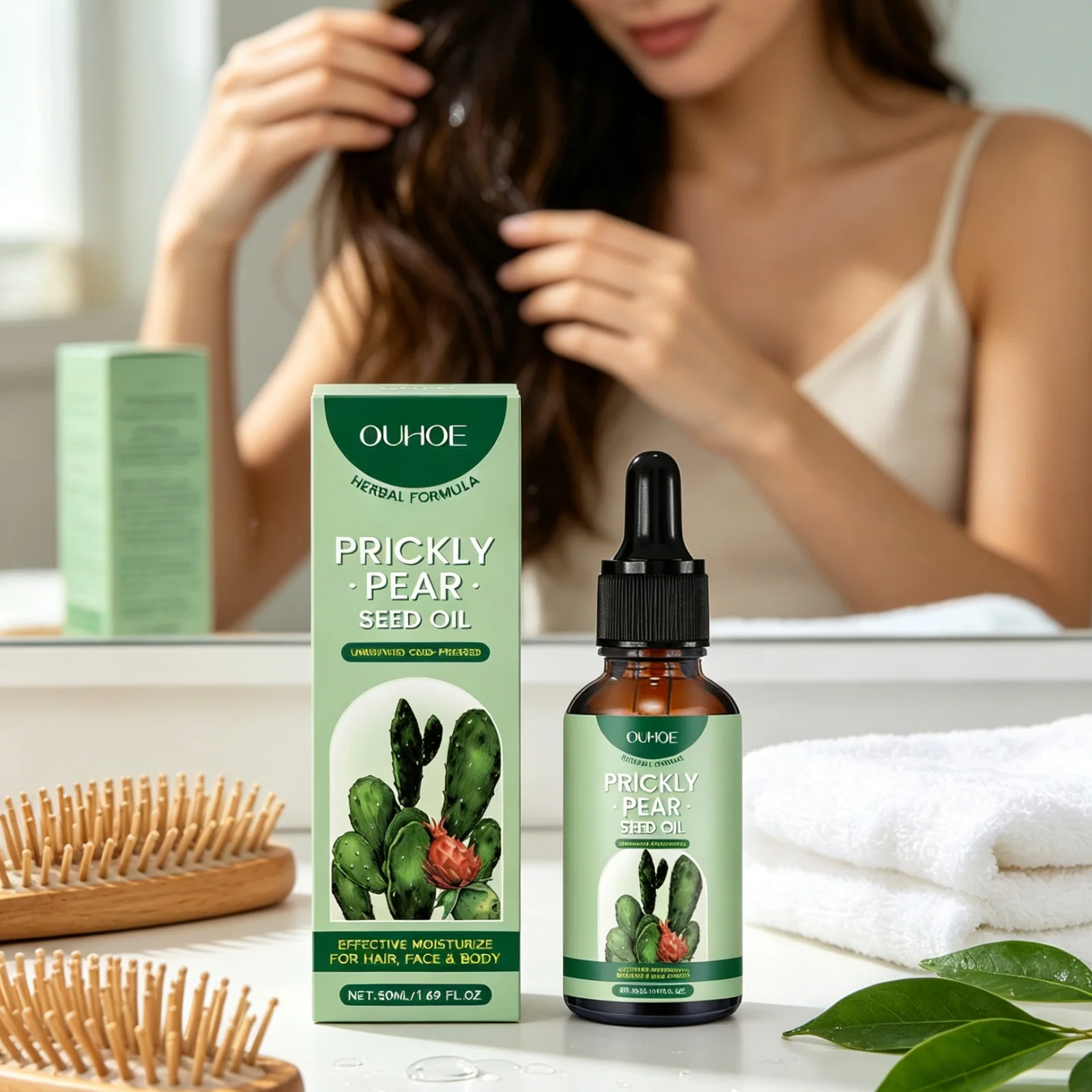 OUHOE Cactus Essential Oil Nou - огляд і ціна Hair Care Natural