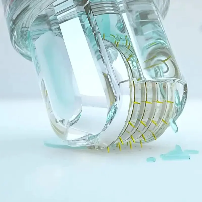 1 шт., роликовые 64 контакта, микротитановые иглы, иглы Derma, уход за кожей, антивозрастная отбеливающая бутылка, роликовая сыворотка