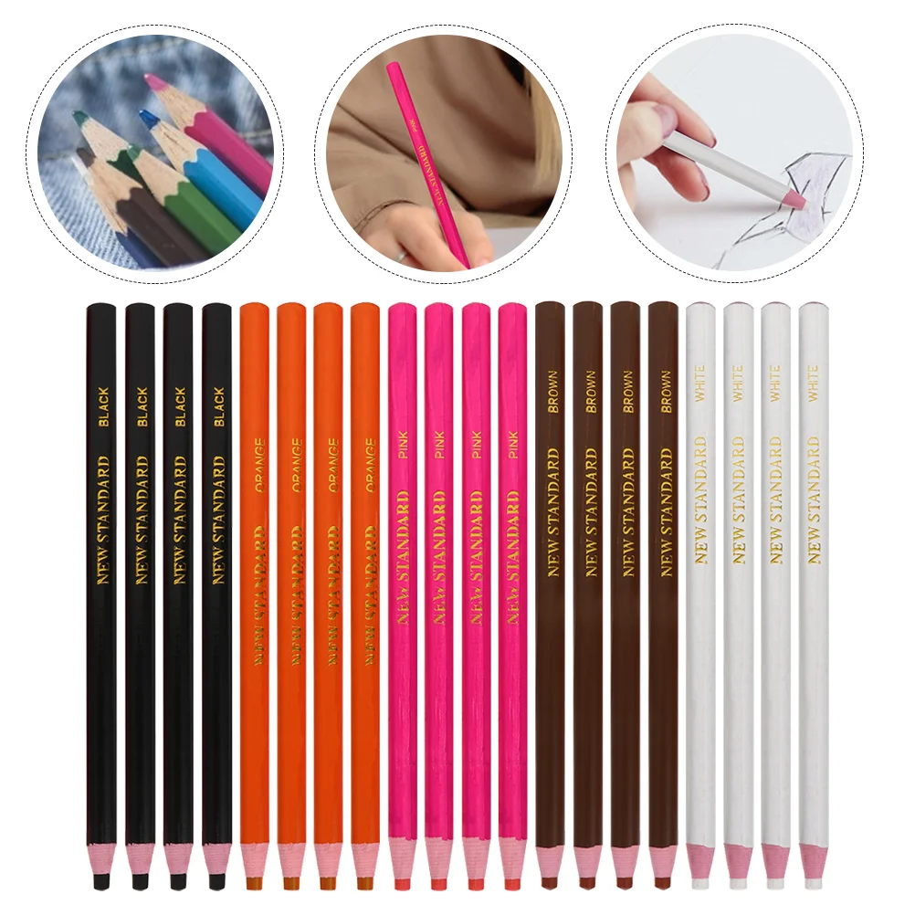 

20 Pcs Pull Crayons Drawing Supply Grease Pencil Pencils Peel-off Household Multi-function Wax Wood Student Lead