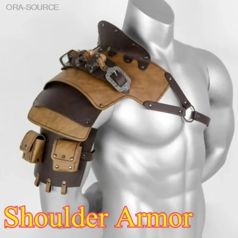 shoulder-armor-premium-genuine-medieval-viking-renaissance-leather-cosplay-costume-prop-tactical-retro-larp-reenactment-gear