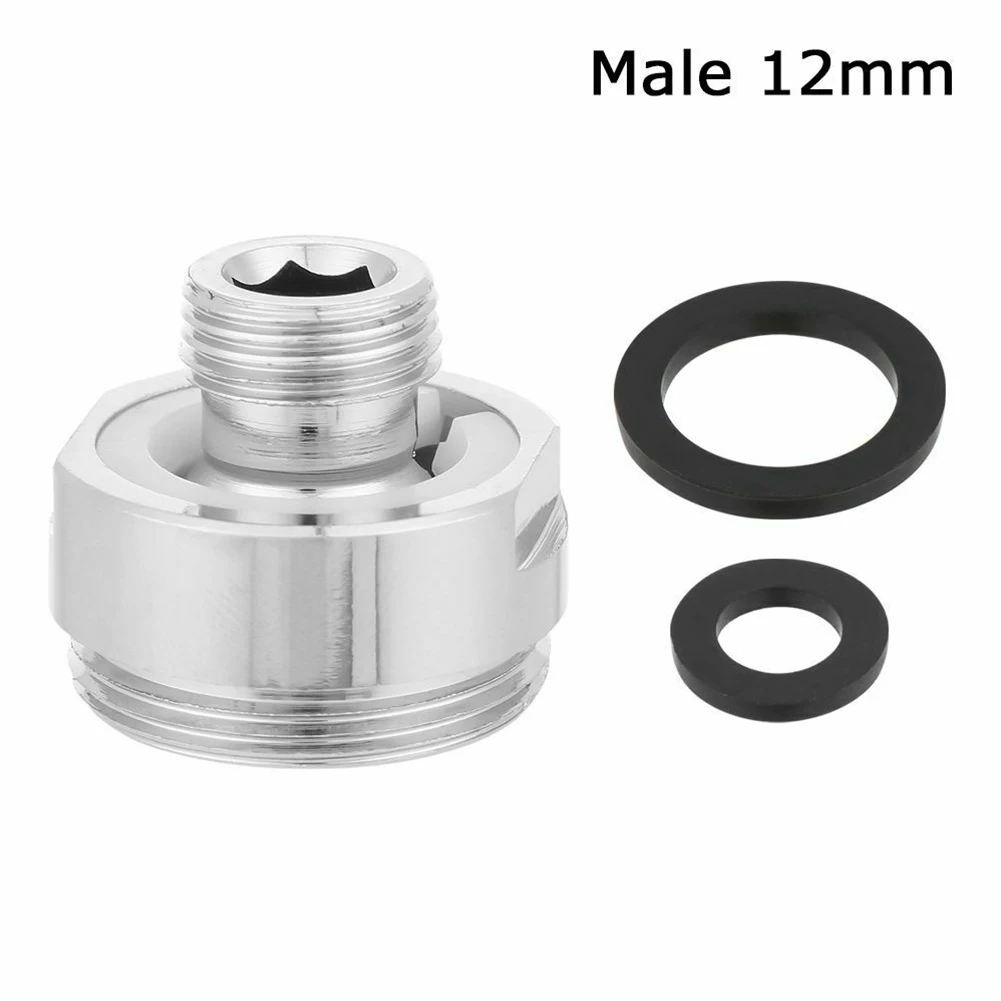 360° Adjustable Faucet Connector Chrome-plated Brass Connector Faucet Joints Water Purifier Accessory Kitchen Water Tap Adapter