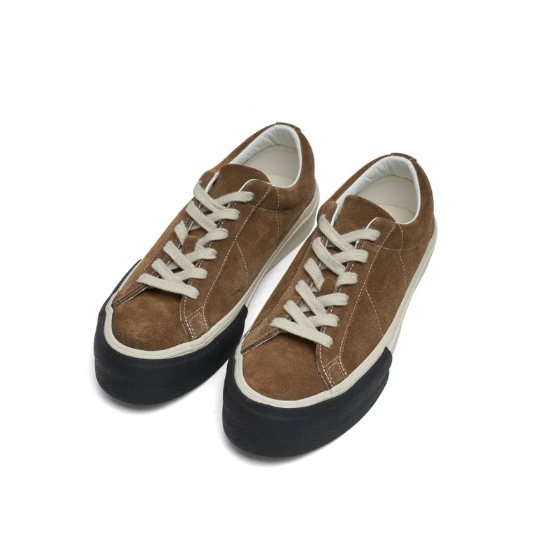 

Thick-soled Breathable Cowhide Heightening New Little White Shoes Board Low-top Trendy Japanese and Korean Vulcanization Sneaker