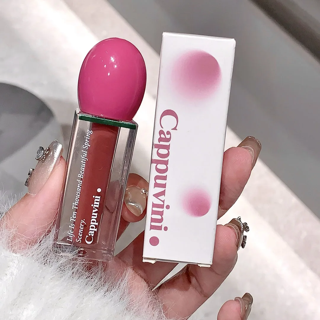 Cappuvini Ice Clear Water Light Lip Gloss Rouge à lèvres hydratant et facile à appliquer Maquillage longue durée