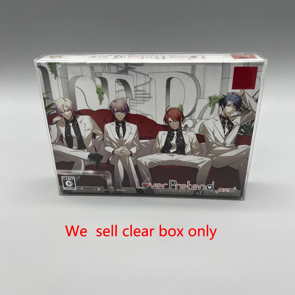 Transparent PET display box Storage box for switch for Lover Pretend Game limited version protection box