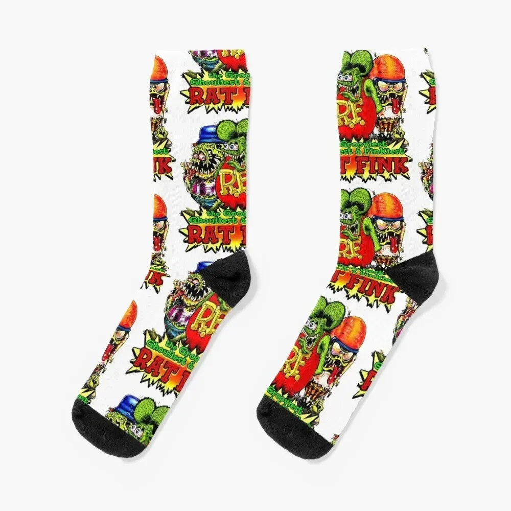 rat fink , hot rod , vintage , best stickers, funny stickers,funny tshirt,funny Socks fashionable sport Socks Women Men's