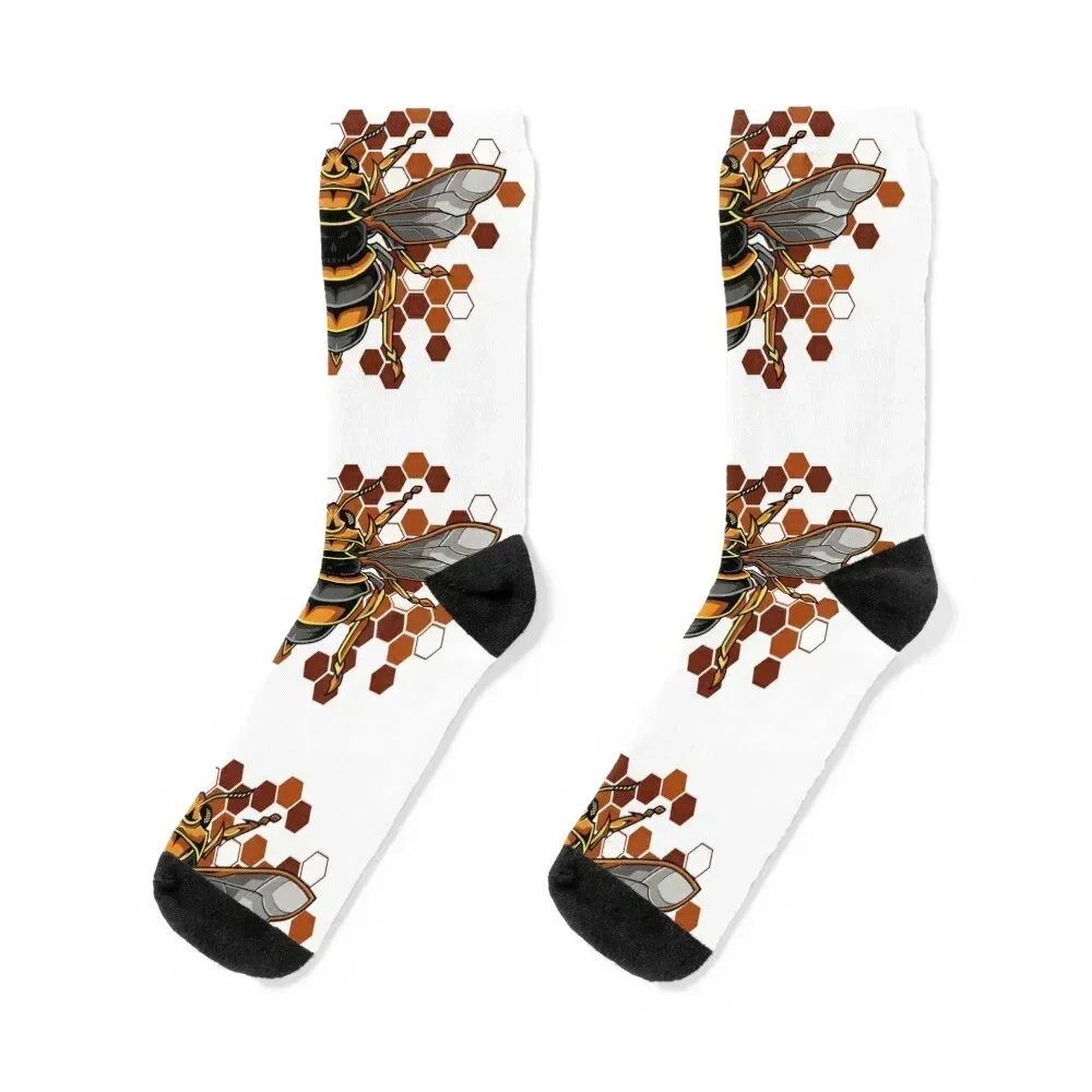 

Honey Bee BZZZ Socks christmas stocking men cotton high quality Running compression Men's Socks Luxury Women's