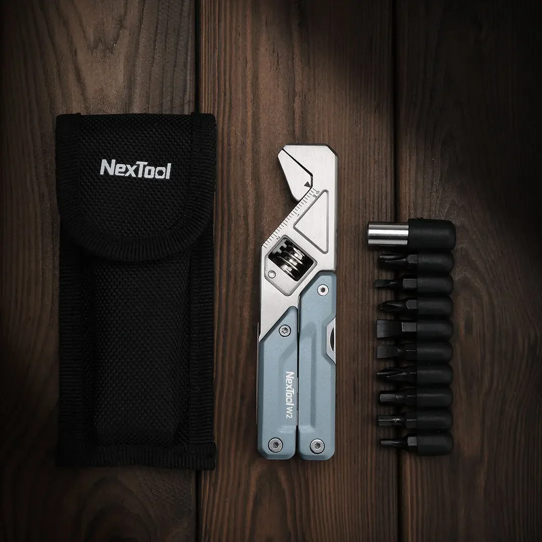 Imagem -04 - Nextool-light Wrench w2 Alicate Multitool Chave Grande Chave de Fenda Dobrável Multi Tool Edc Portátil Reparação e Manutenção Doméstica