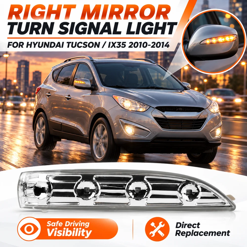 For Import Hyundai Tucson IX35 2010-2014 Left Right Side Turn Signal Light Pair Car Replacement Indicator Lamp Assembly